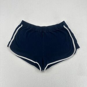 AERO Tomboy Retro Shorts Navy Blue Cotton Lounge Athletic L Fair